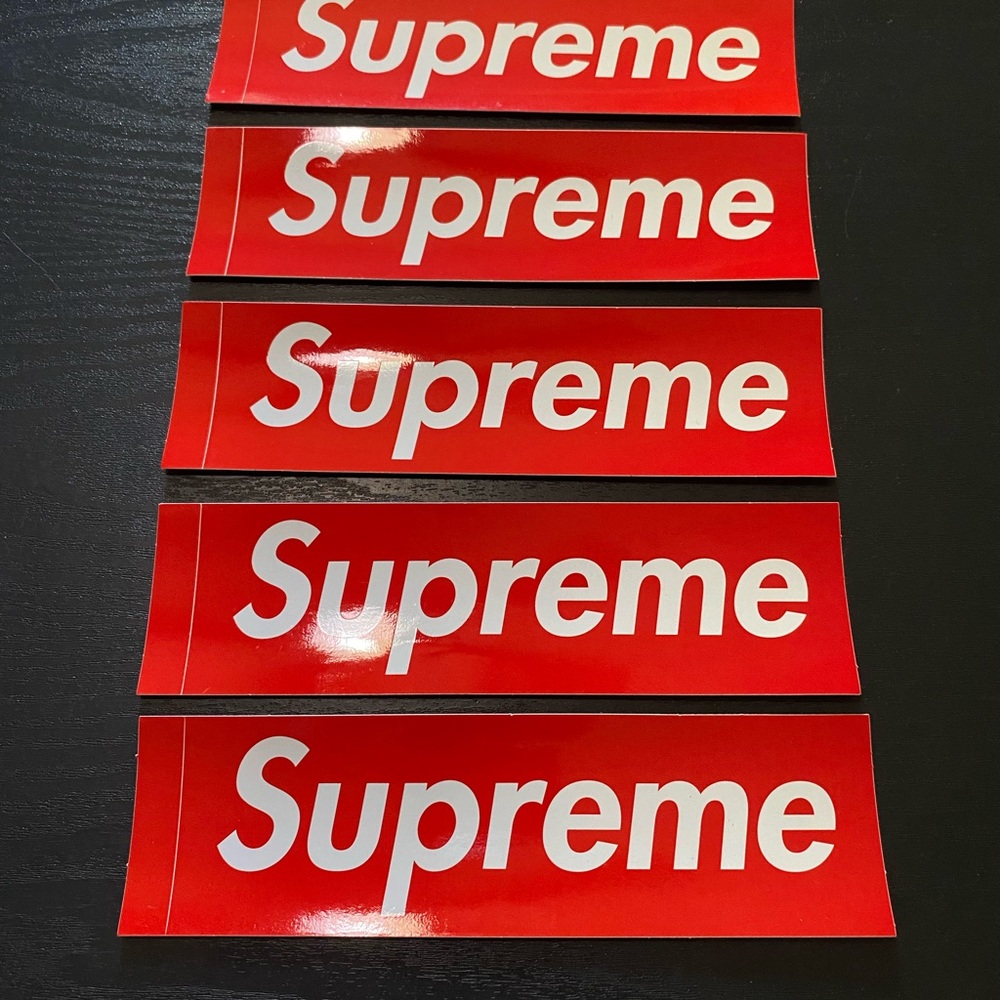 Supreme Red Box Logo Sticker Pack.